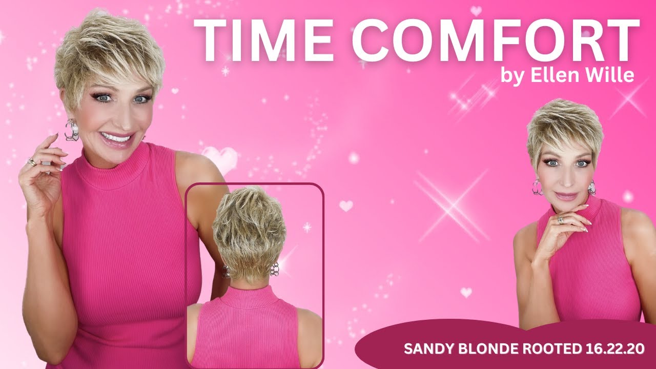 TIME COMFORT Wig in SANDY BLONDE ROOTED 16.22.20 by Ellen Wille