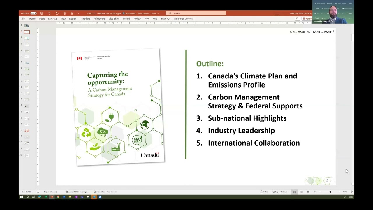 Canada Carbon Management Strategy, 14 Dec 2023