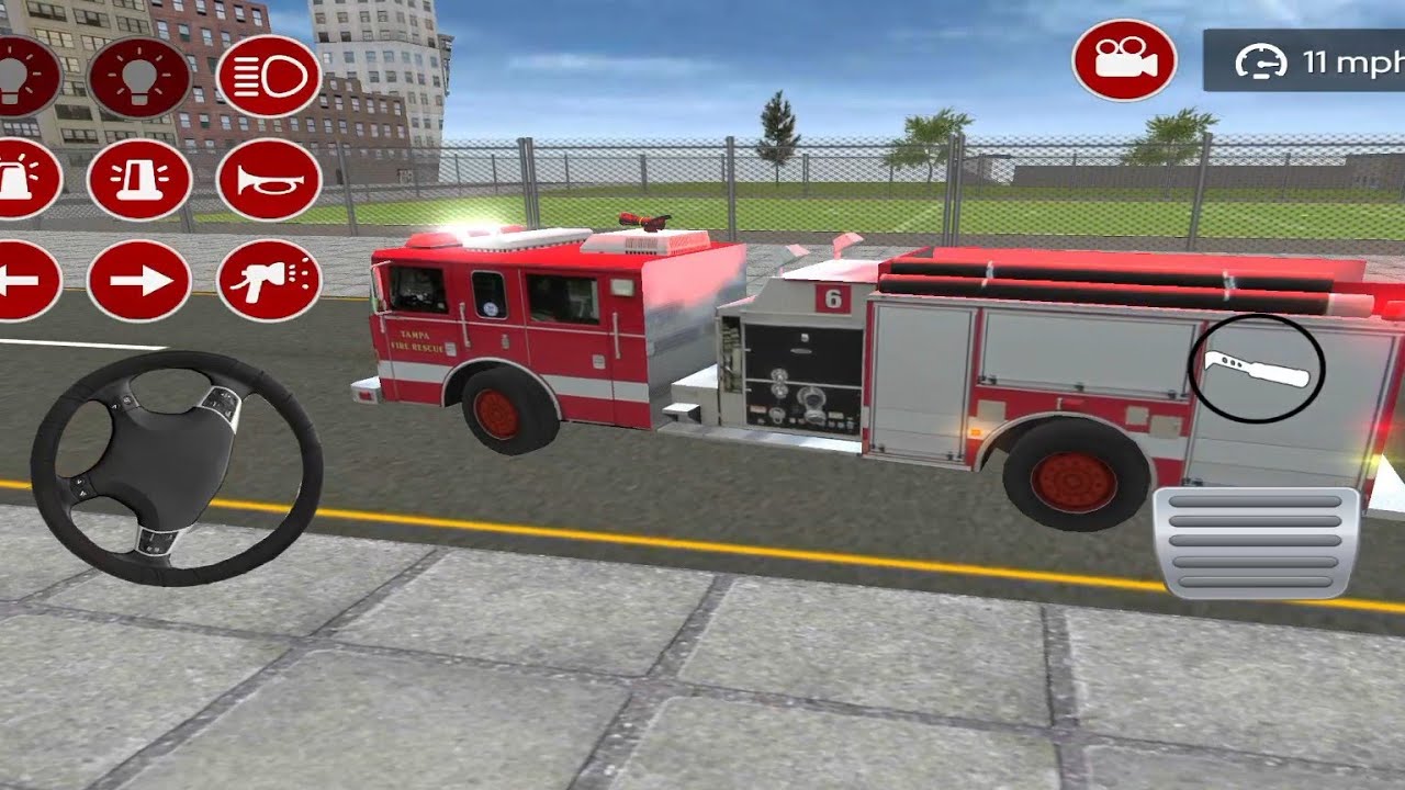 Game mobil polisi car fire truk simulator