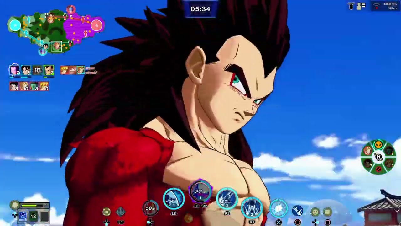 Dragon Ball: Gekishin Squadra (PS4) - Standard Battle #777 (SS4 Vegeta)