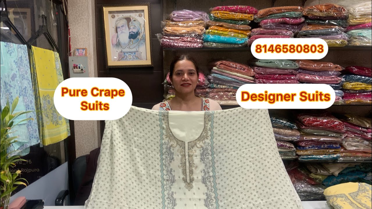 Pure Crape Suits # Designer Suits # 8146580803 # 7/2/26