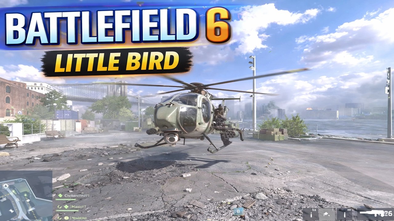 Battlefield 6 Season 2 Little Bird and weapon changes / M277 Gameplay PS5 Pro HDR 4K with @Maxiq