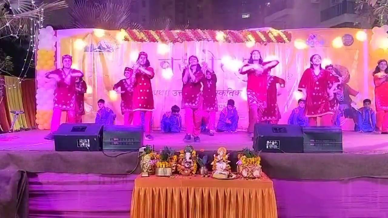 Noida kids perform in traditional Uttarakhand song