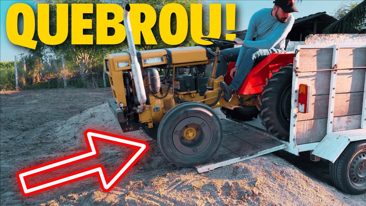AGRALE 4100 QUEBROU! Como embarquei no reboque sem gastar R$ 1.200 🚜