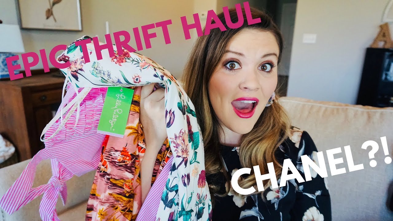 EPIC Designer & Trendy Thrift Haul To Sell On Poshmark! Chanel, Lilly Pulitzer, & More!