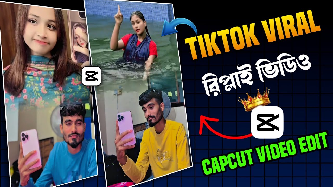 Tiktok Reply Video Edit In Capcut | Capcut Video Editing Tutorial | Tiktok Trending Video Editing