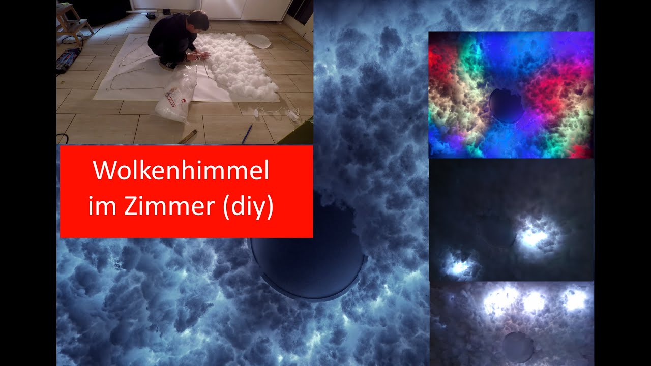 Wir holen uns den Himmel ins Zimmer / Wolkenhimmel DiY