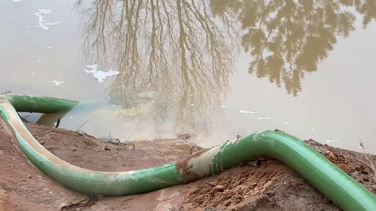 PUMPING DOWN THE POND 3” HARBOR FREIGHT TRASH PUMP