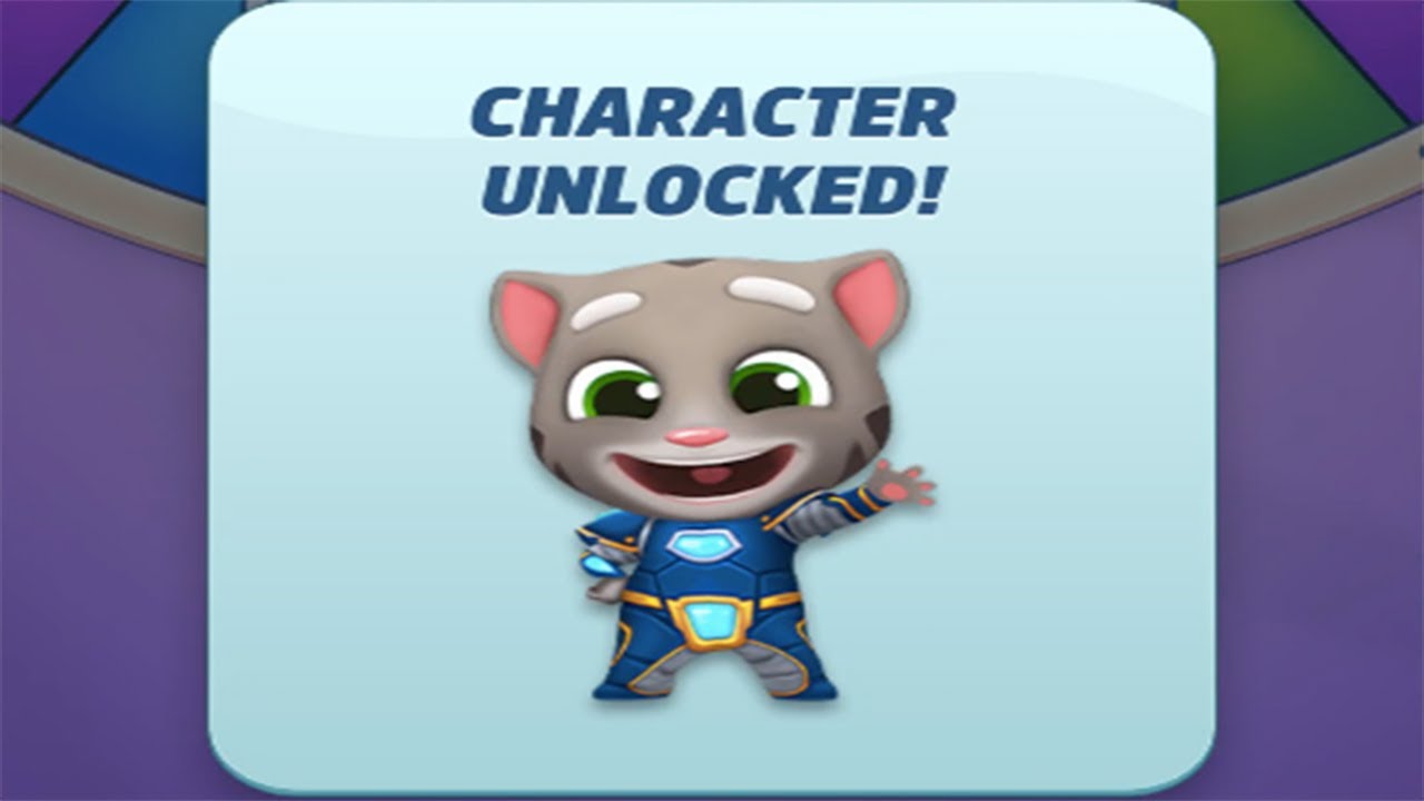 Talking Tom Gold Run - Lucky Angela Play Spin Free Character Unlocked Hyper Tom