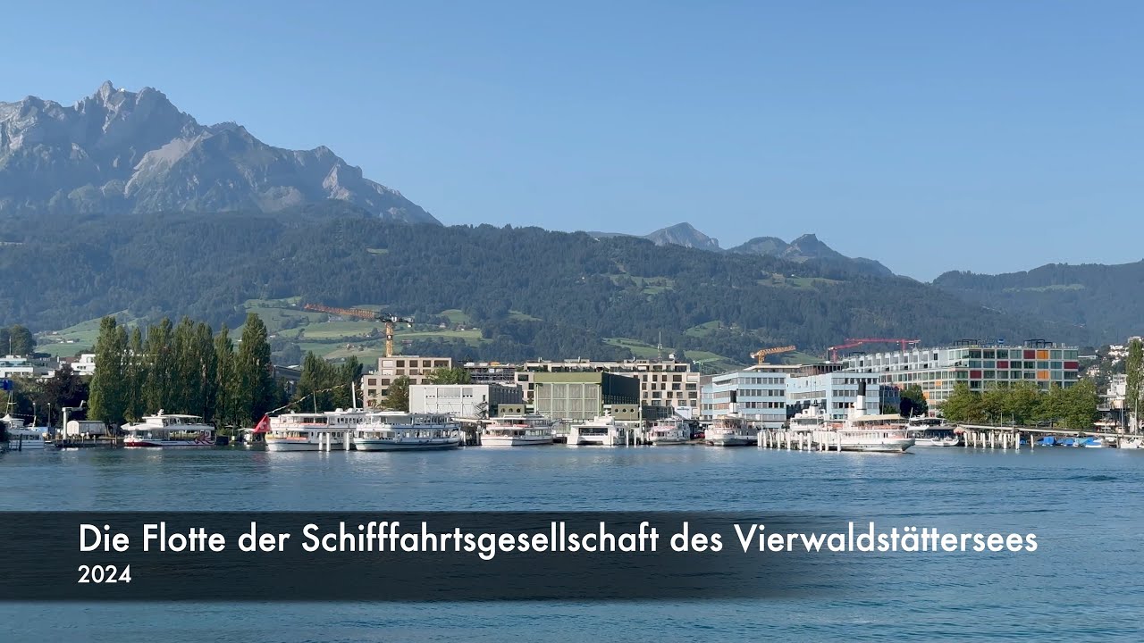 Die Flotte der Schifffahrtsgesellschaft des Vierwaldstättersees