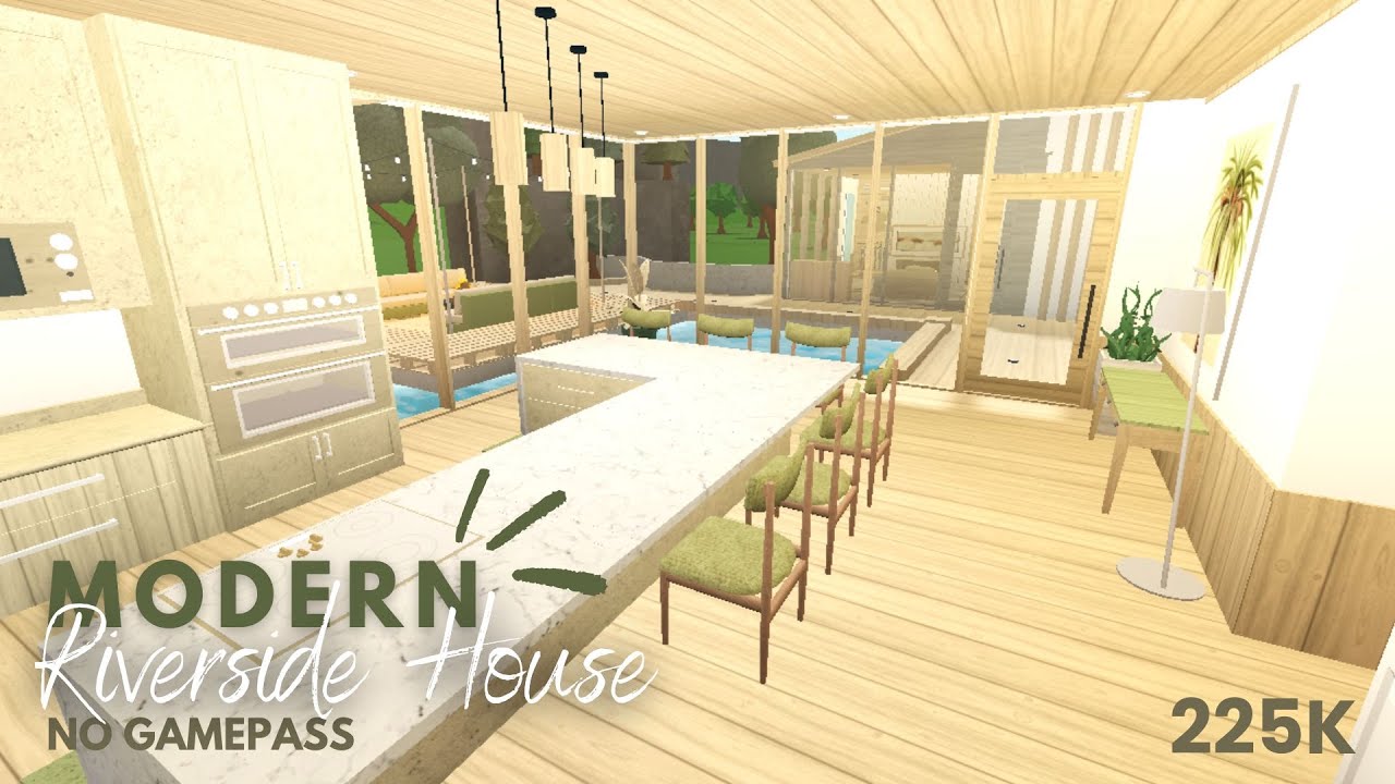 Modern Riverside House (No Gamepass) | Bloxburg Builds