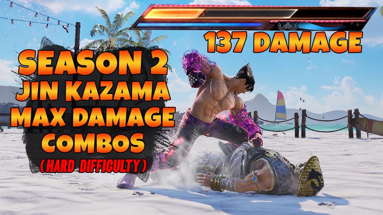 Tekken 8 Season 2 | Jin Kazama Max Damage Combos | 137 Damage