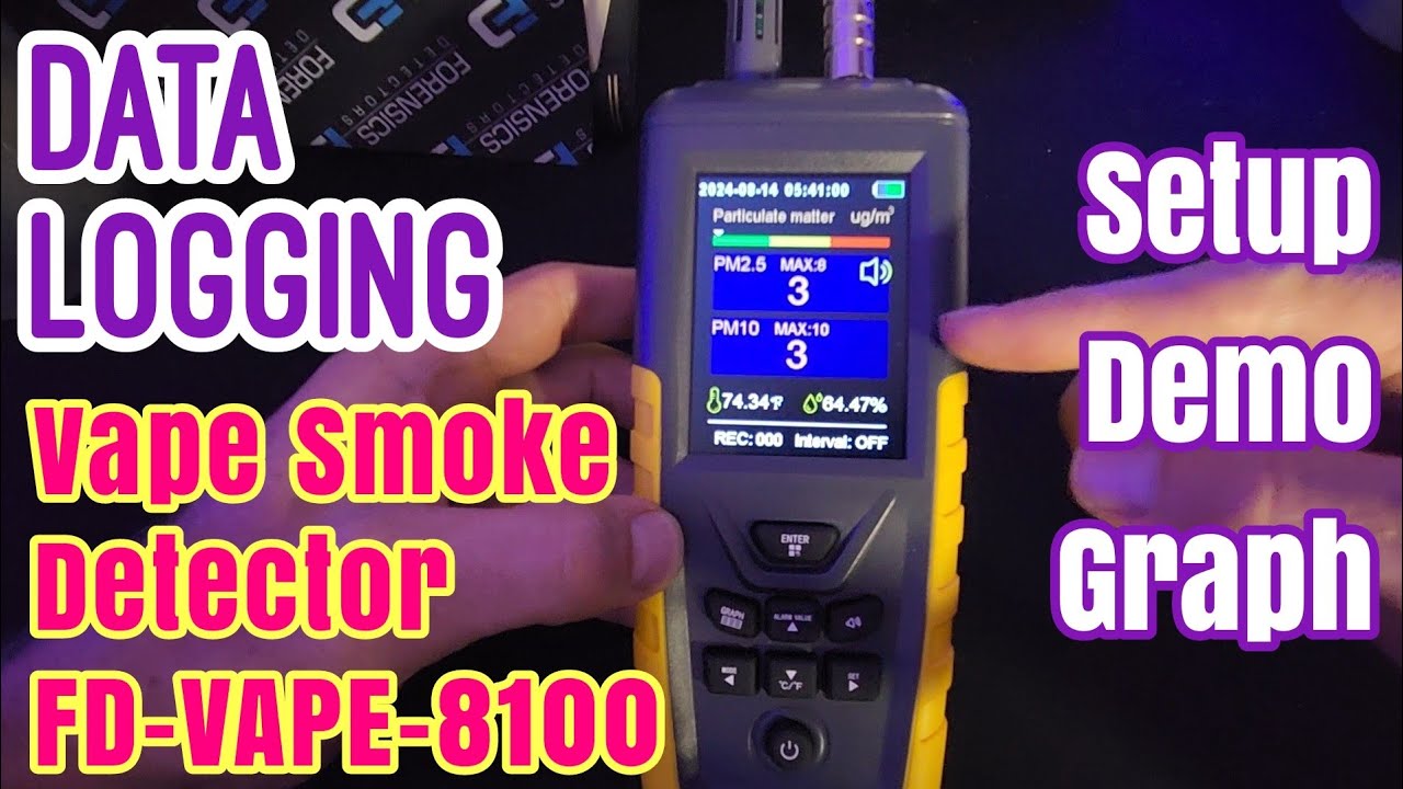 Инструкция по регистрации данных с помощью вейп-детектора (FD-VAPE-8100)