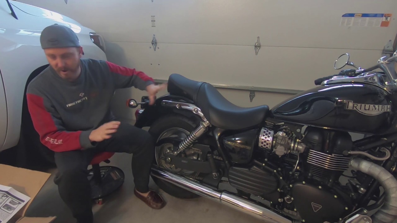 Motorcycle Installation of Viking Bags on a Triumph Speedmaster Part 1