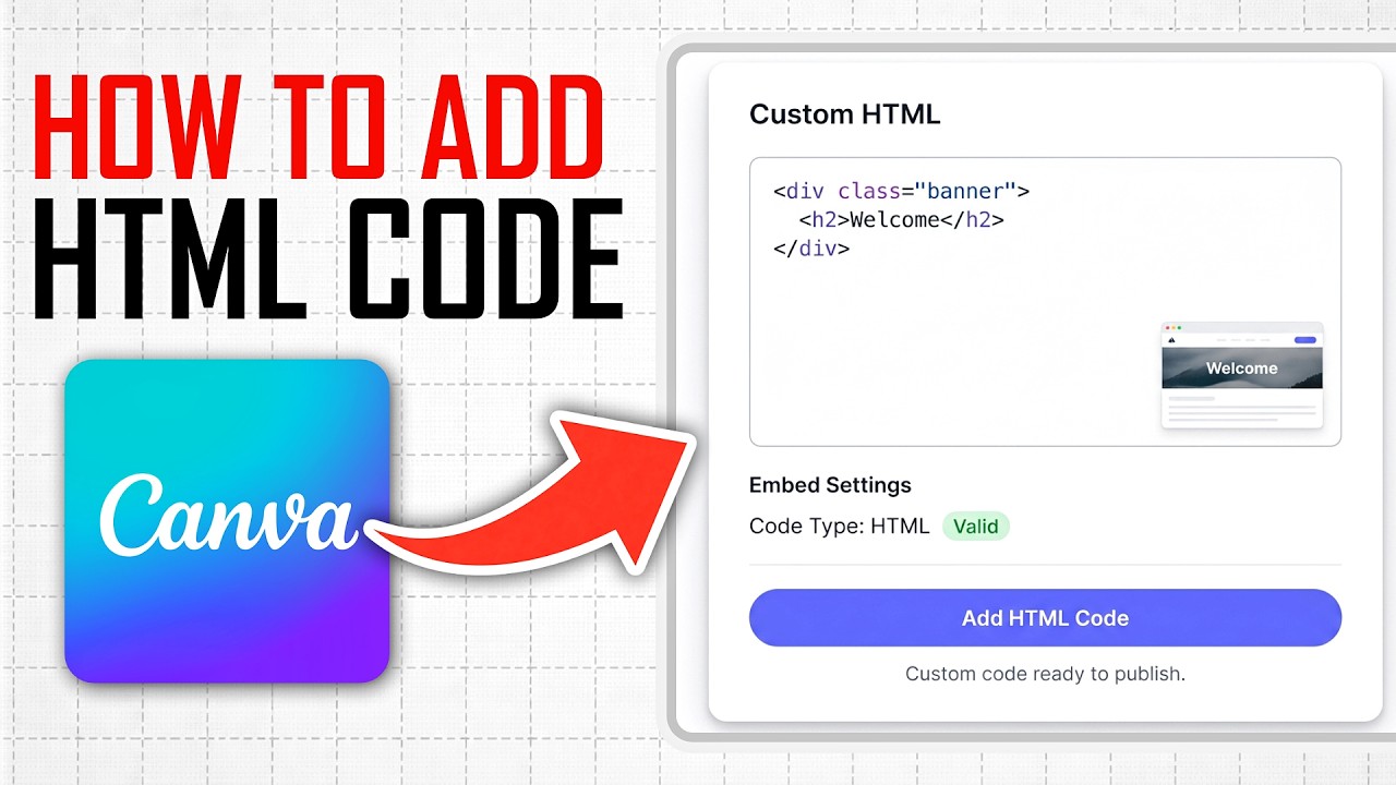 How to Add HTML Code to Canva Website (Full Guide)