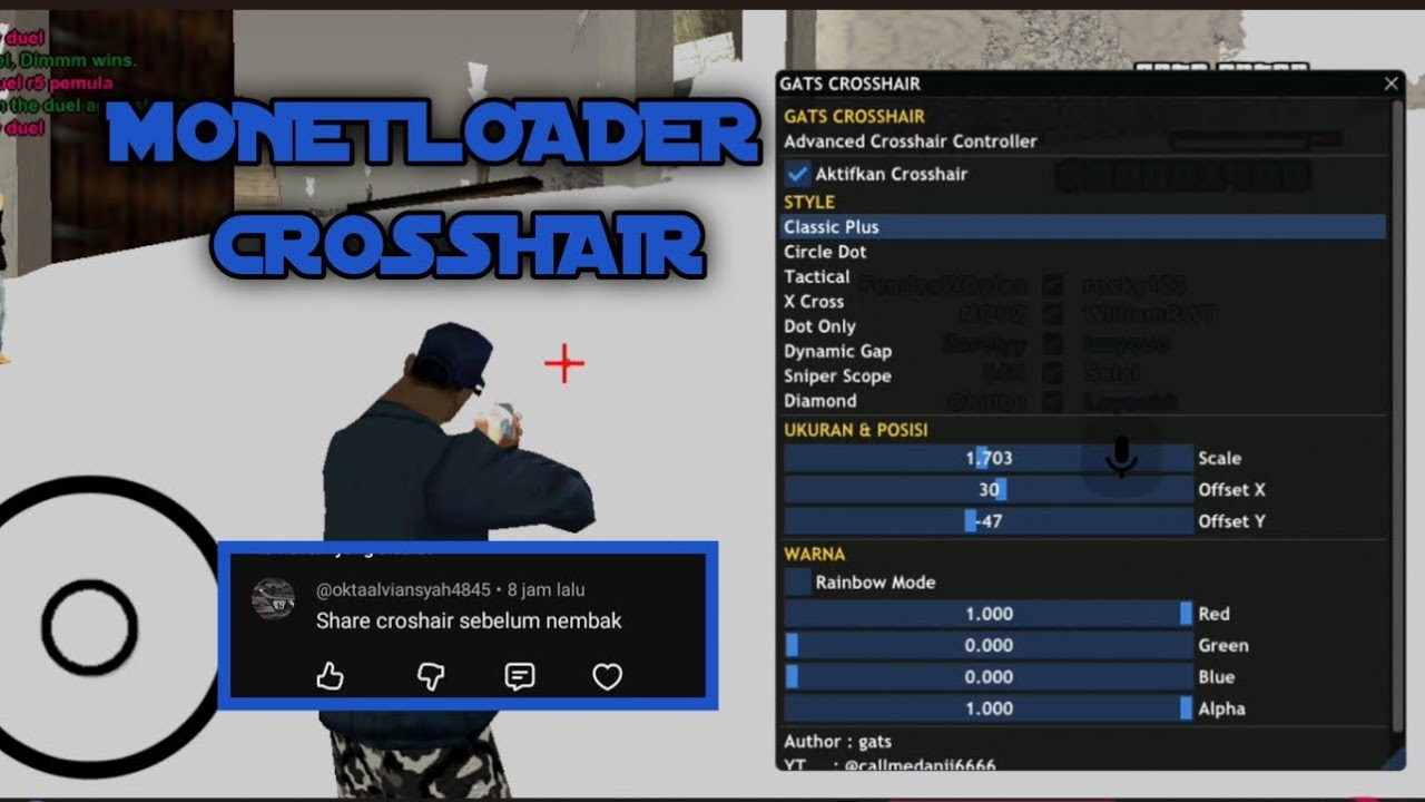 MONETLOADER CROSSHAIR | GTA SAMP