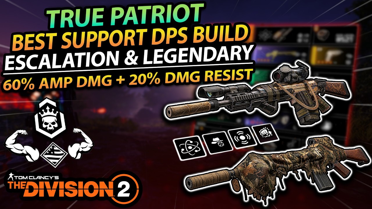 The Division 2 | TRUE PATRIOT Support DPS Is INSANE for Escalation, Legendary & Countdown!