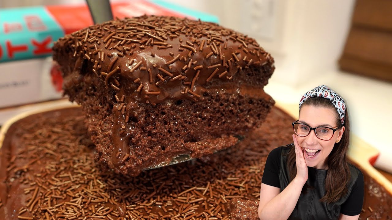 BOLO DE BRIGADEIRO GELADO MUITO FÁCIL! MOLHADINHO, FOFINHO E DELICIOSO!