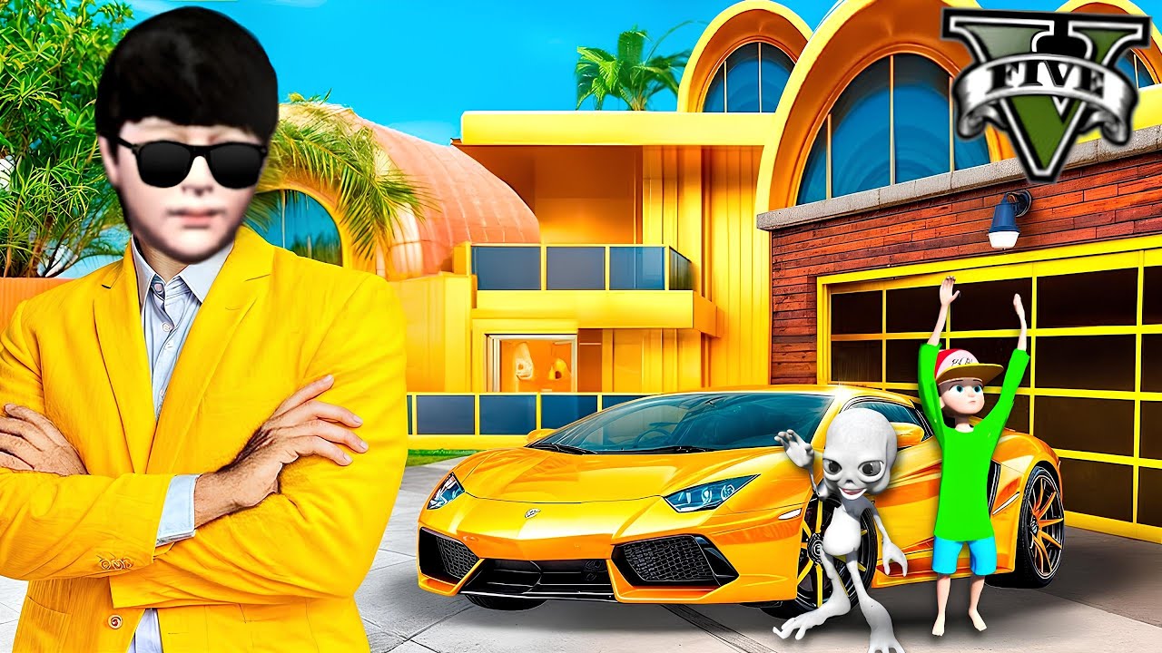 ကျွန်တော့်အိမ်ကို ရွှေစံအိမ်ကြီးအဖြစ် ပြောင်းလဲခဲ့တယ် | Super Golden House in GTA V | SMART On Live