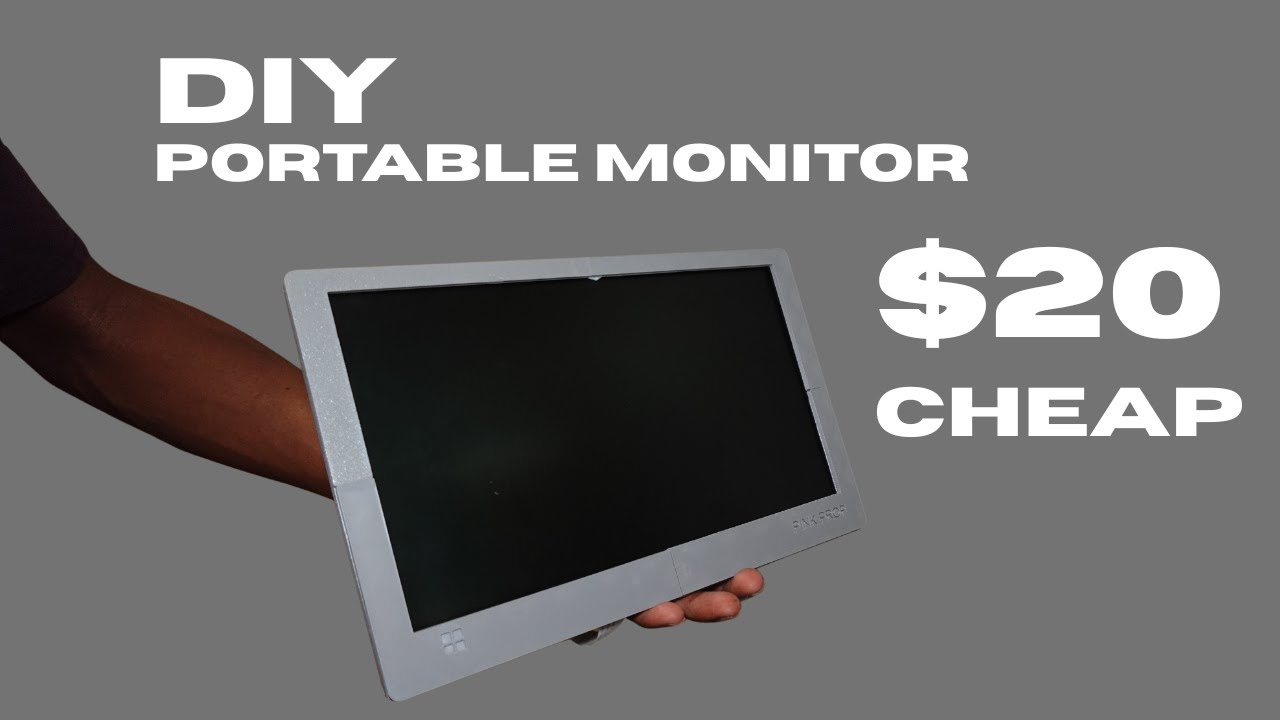 I built a DIY screen out of OLD LAPTOP PARTS