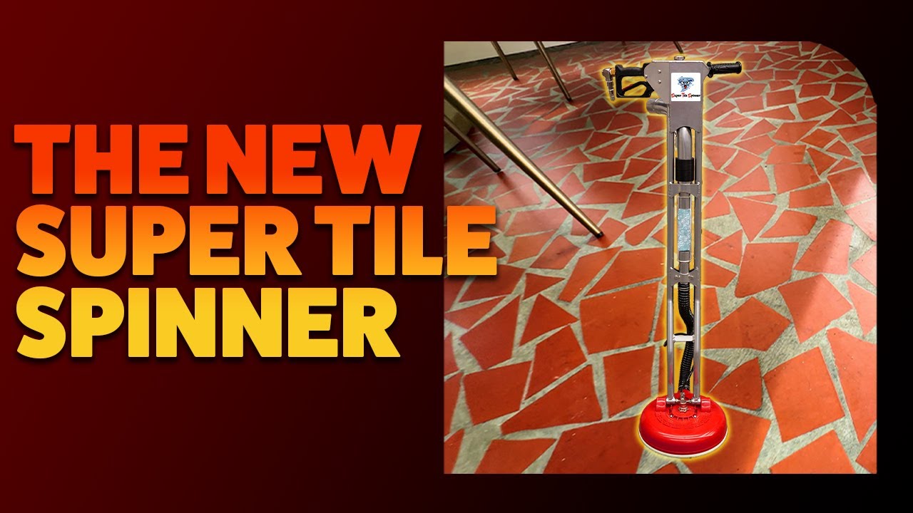 Super Tile Spinner Grout Cleaning Tool Demonstration!