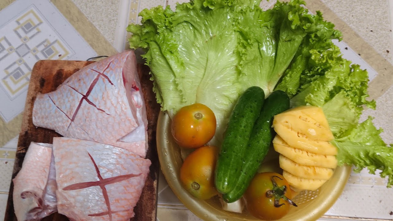 Bảo vệ sáng nay làm món cá diêu hồng chiên giòn sốt dầu hàu