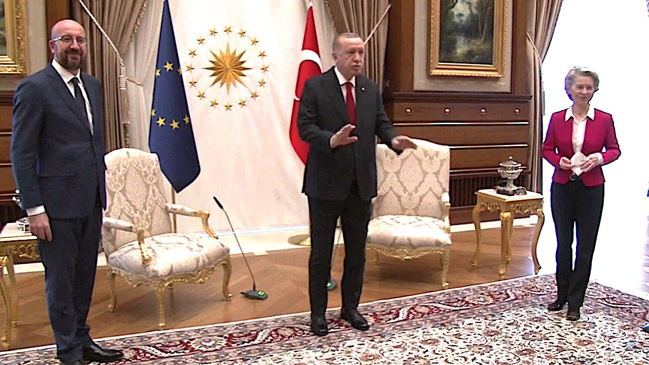 06.04.2021 - Recep Tayyip Erdoğan, Ursula von der Leyen & Charles Michel