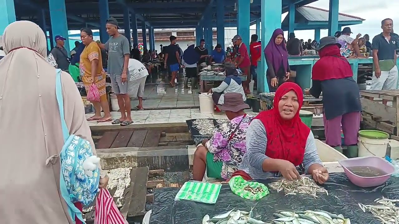 Keliling Pasar Ikan Jembatan Puri Sorong Papua Barat Daya 21 Januari 2024