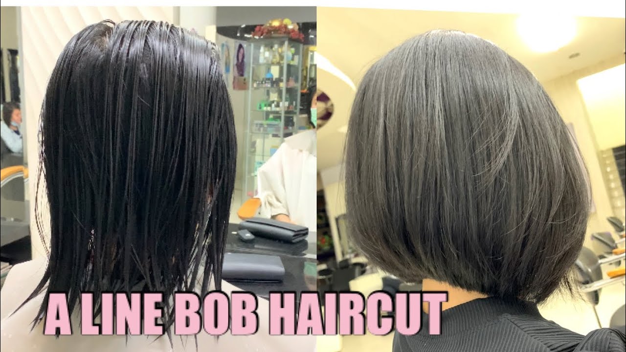 A LINE BOB HAIRCUT | POTONG RAMBUT BOB | Bob Hairstyles | Hair Ideas | Girl Haircut