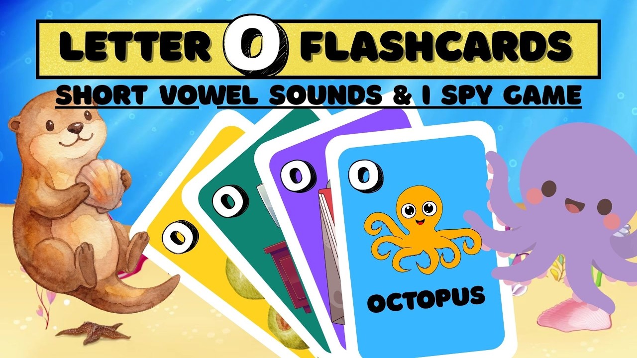 Short Vowels- Letter O Flashcards and I spy game