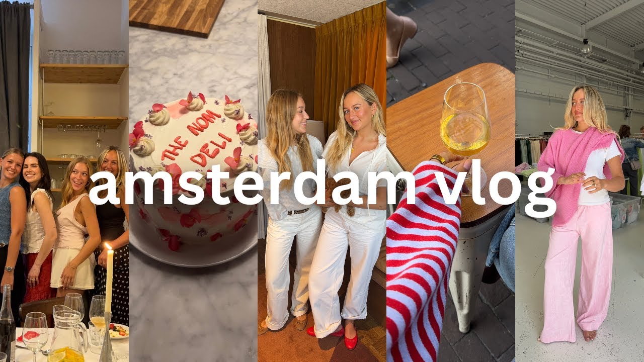 amsterdam vlog | busy days as a co-founder, dinner parties & summer in the city