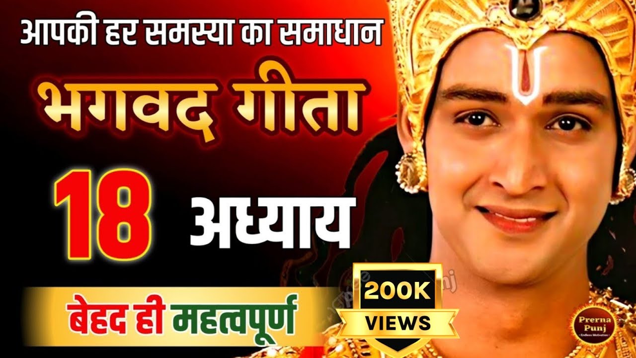 श्रीमद भगवत गीता के महत्वपूर्ण 18 अध्याय | Shrimad Bhagwat Geeta Saar in 65 Minutes #gitasaar