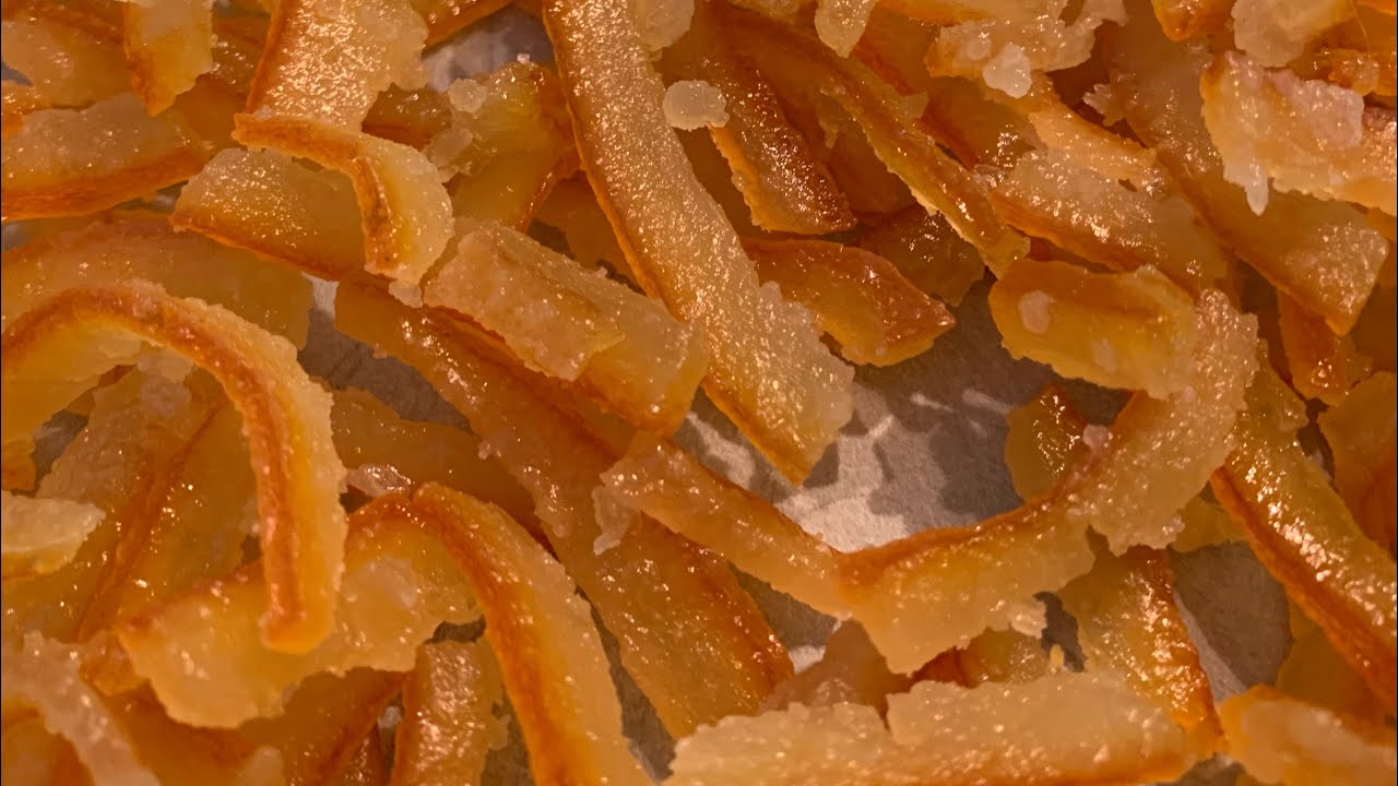 Scorzette di arancia candite