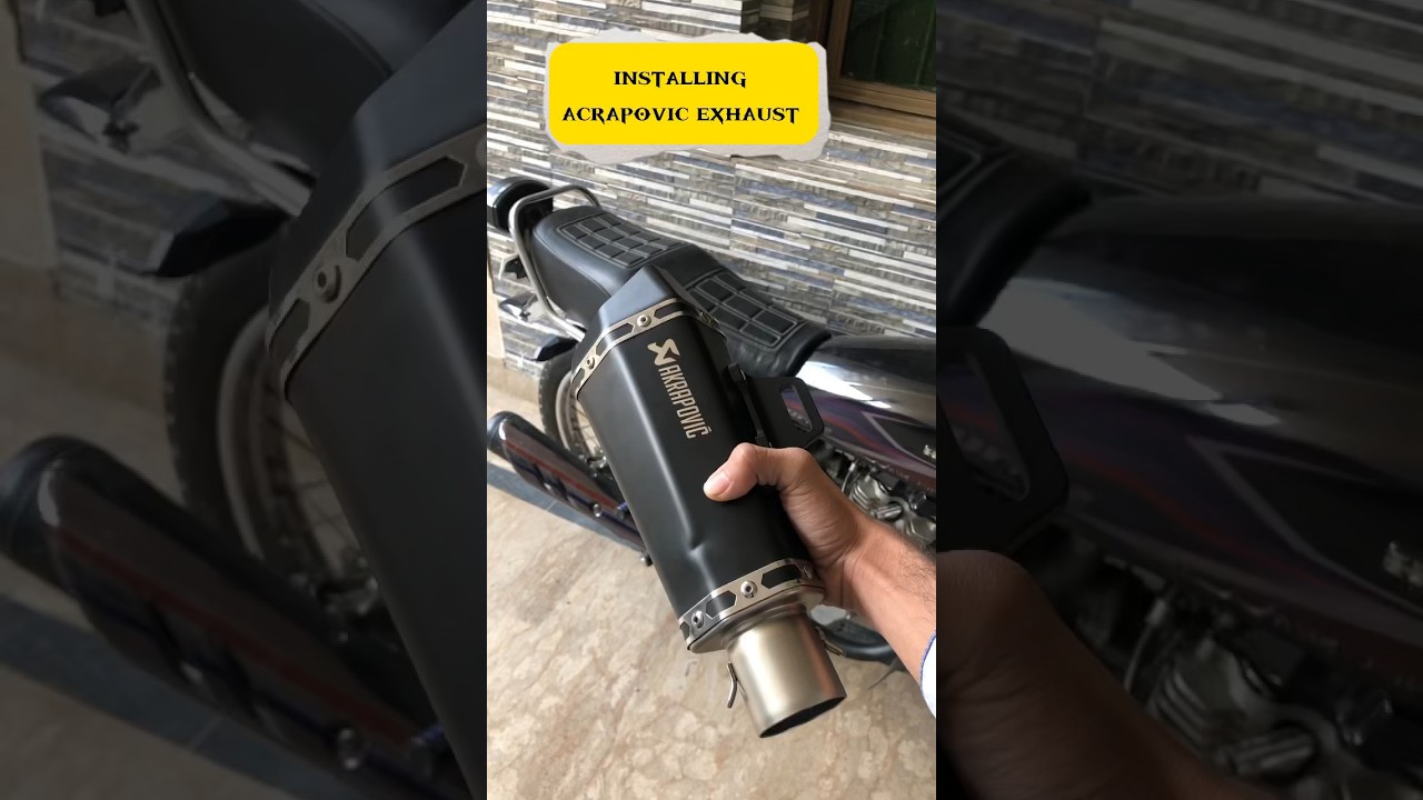 Akrapovic exhaust on honda125🏍️