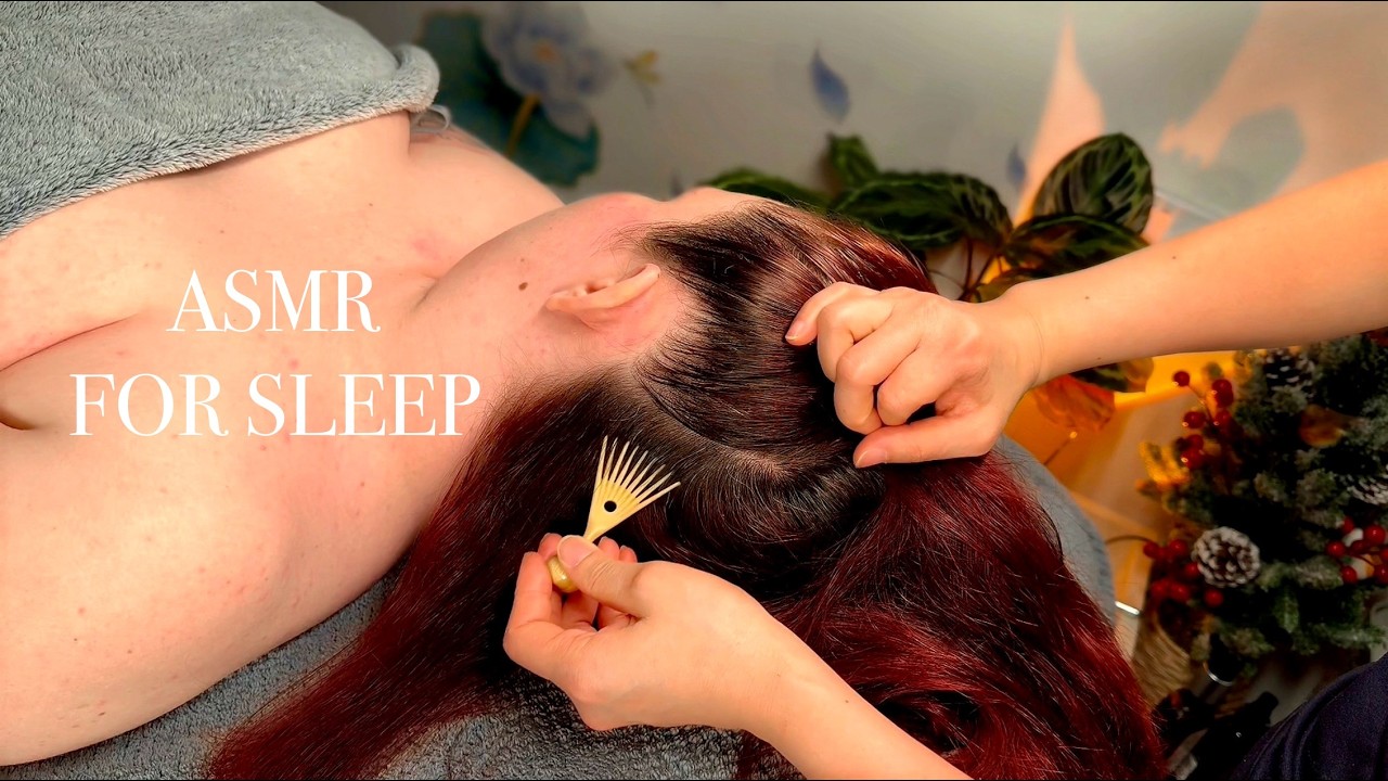 ASMR Relaxing Hair Play for Stress Relief & Sleep | Soft Brushing (No Talking)