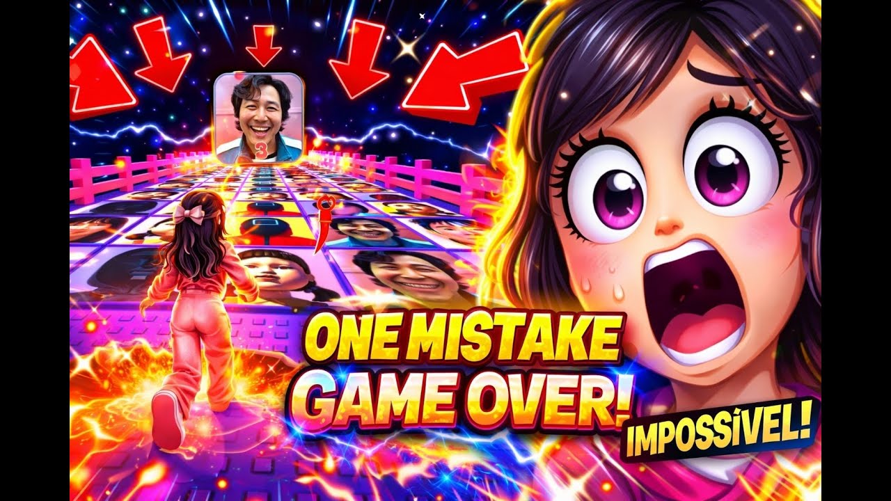 UM ERRO = FIM DE JOGO DESAFIO DA PONTE DE VIDRO NO JOGO DA LULA SUPREMA ROBLOX DIA 9