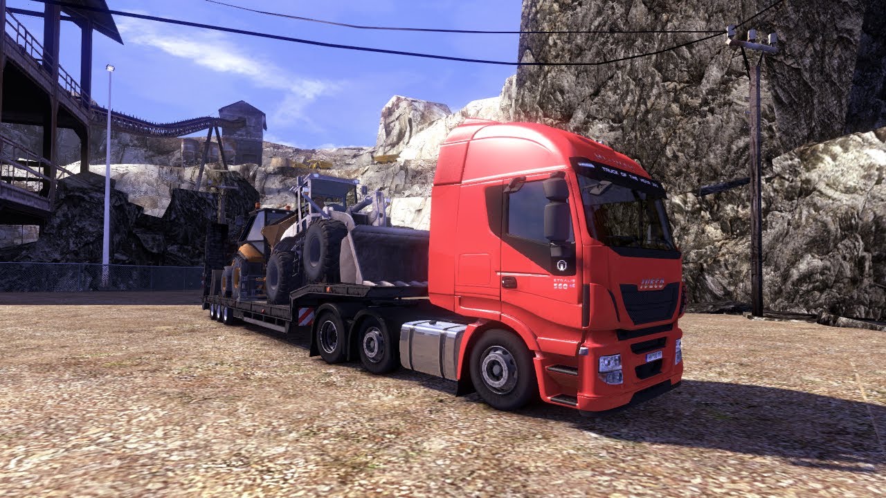 Euro Truck Simulator 2 Patch  1 4 - Iveco Stralis Hi-Way 6x2 Transporting 2 Diggers Part 1