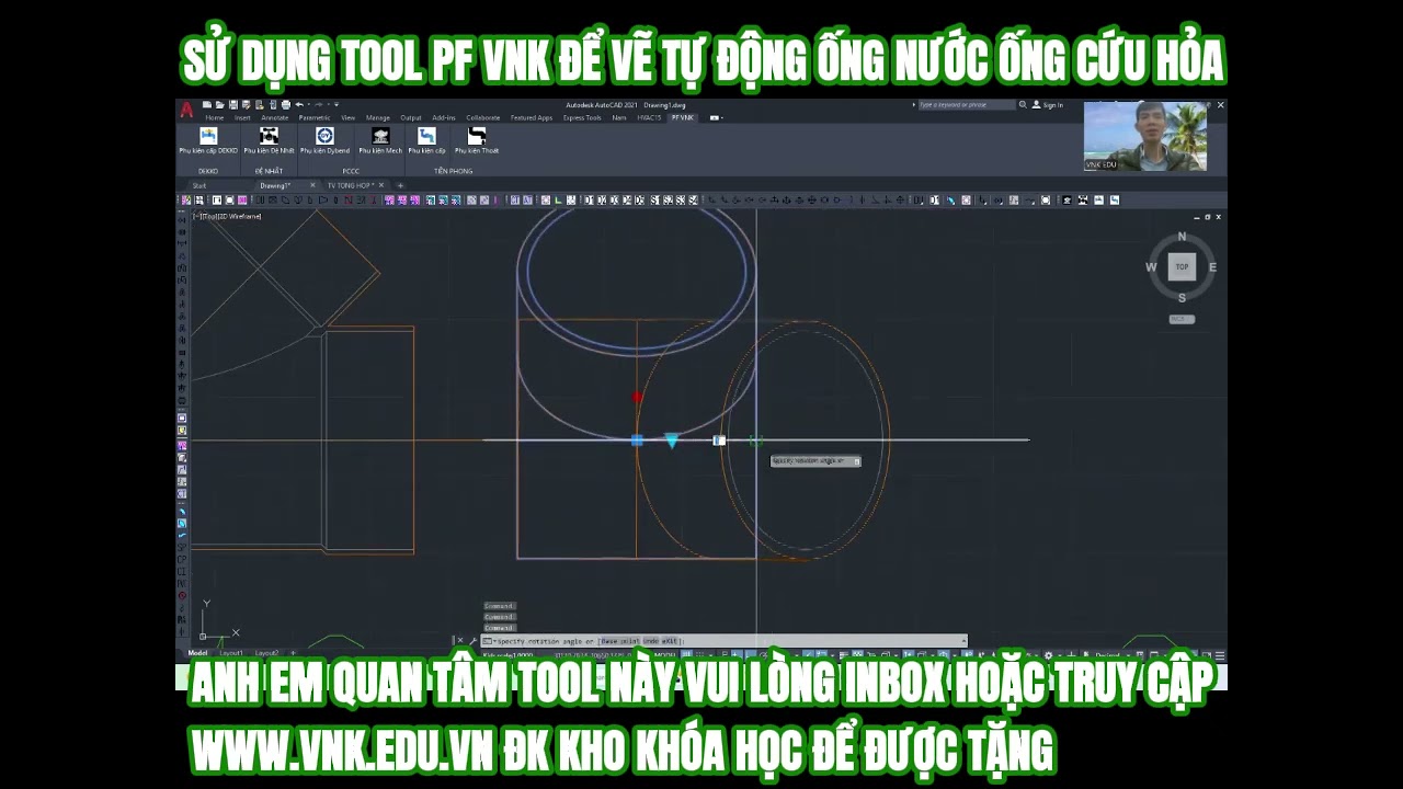 Autolisp vẽ nhanh đường ống