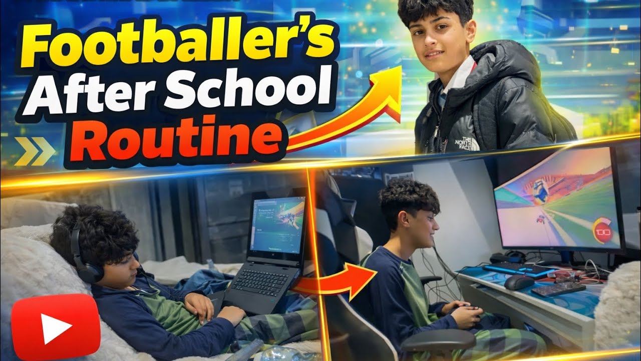 “A Footballer’s After School Routine ⚽ | Day in the Life”