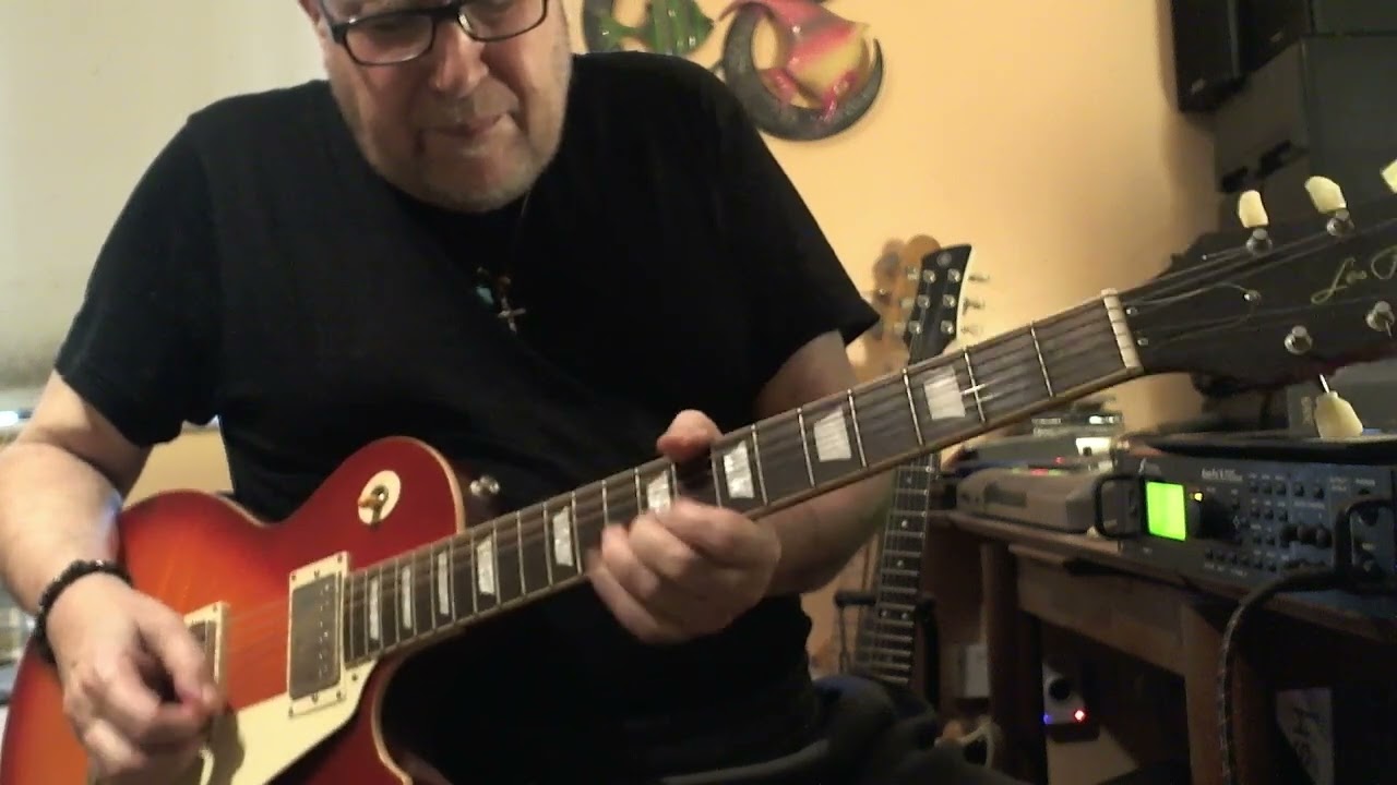 Emotional Blues Rock Jam With Epiphone Les Paul Outfit 1959 Into Tonex One Bogner Ecstasy 101 B Amp