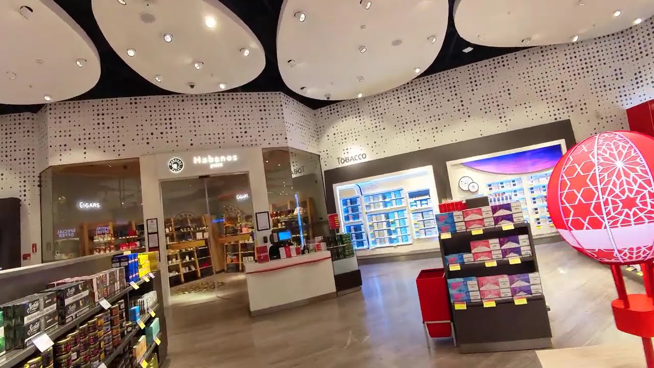 POV Walking around Istanbul airport busy as always