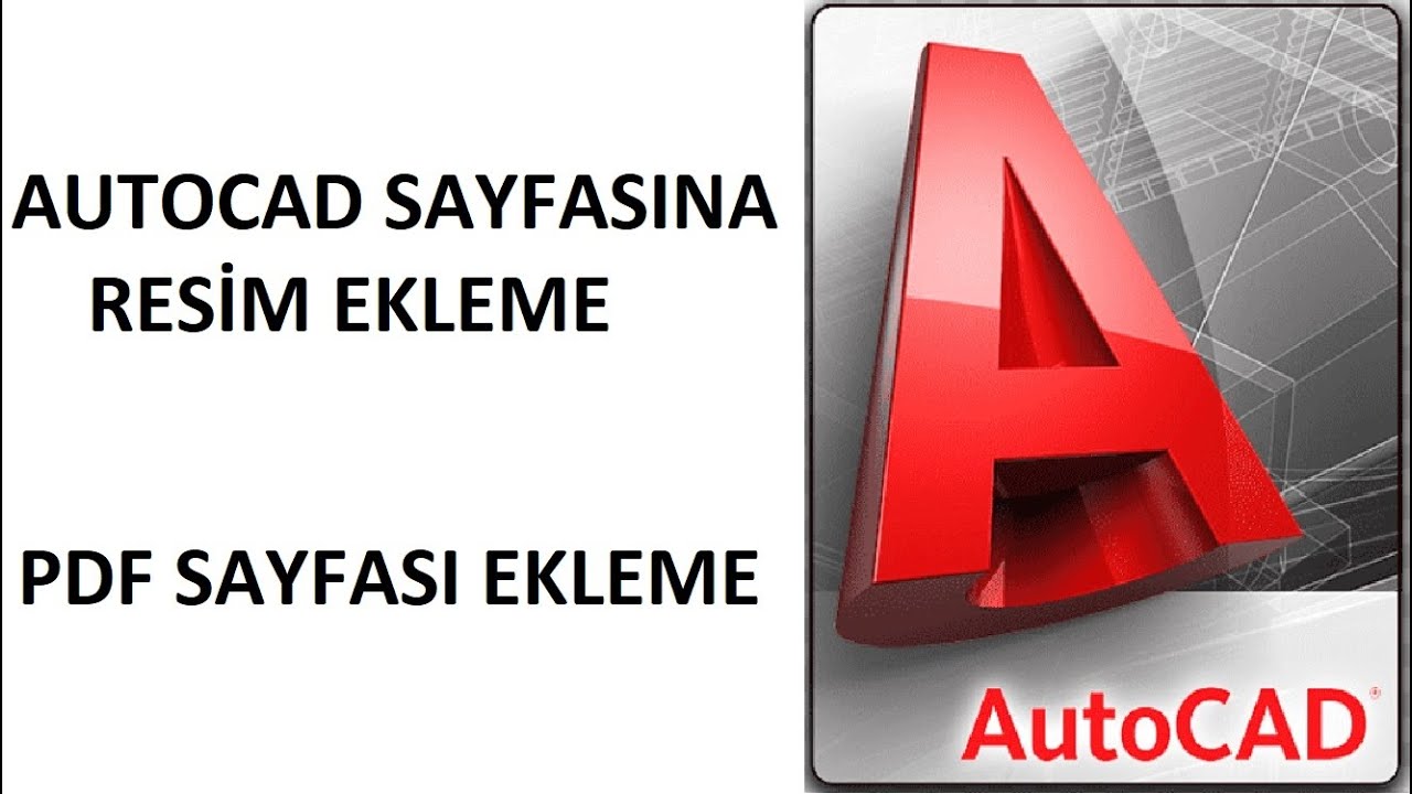 80) AUTOCAD SAYFASINA PDF VE JPEG EKLEME
