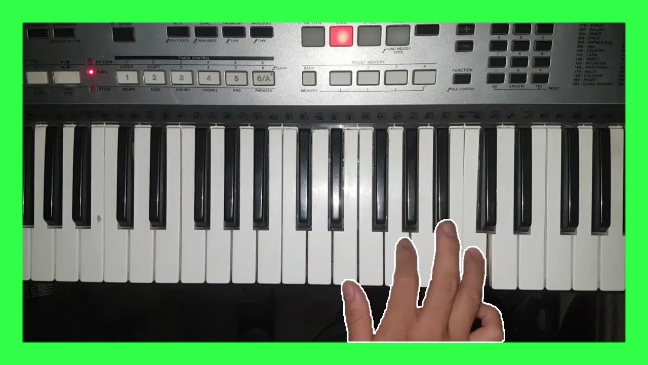 Hogar de mis recuerdos Julio Elias melodía en teclado nota fa mayor #DSR_Pianista