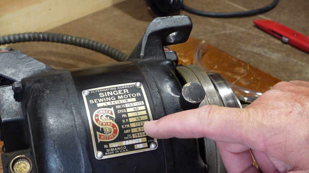 SINGER INDUSTRIAL SEWING MACHINE MOTOR MOUNTS DIY REPAIR