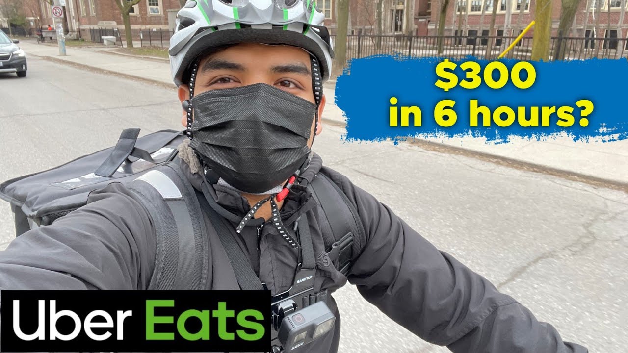 UBER EATS IN CANADA | ON MY NEW E-BIKE