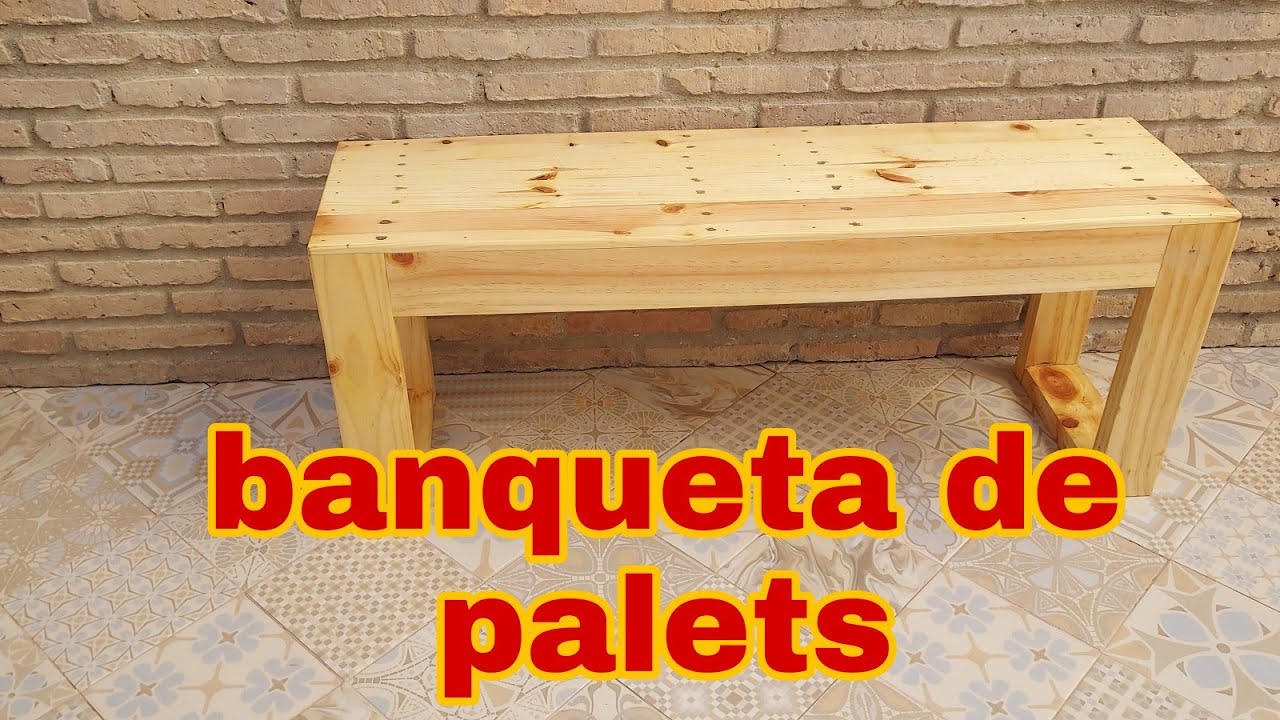 banqueta o banco de palets