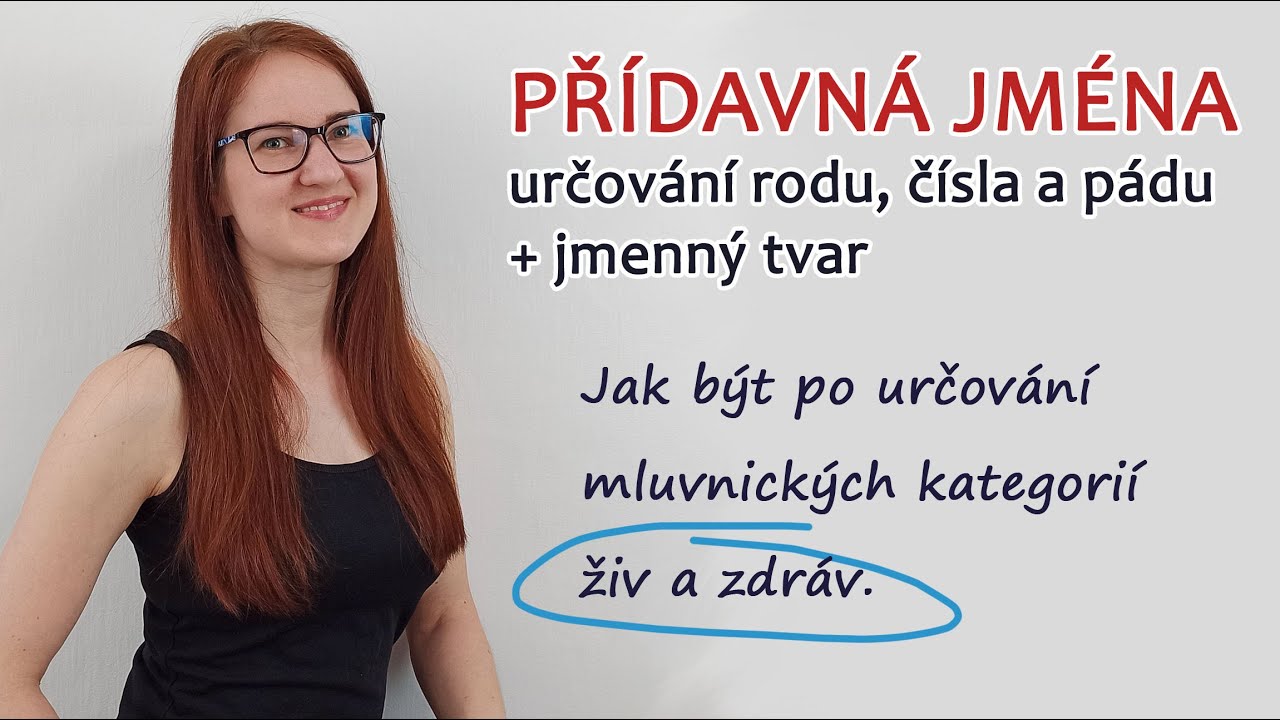ep30: Přídavná jména (rod, číslo, pád; jmenný tvar)
