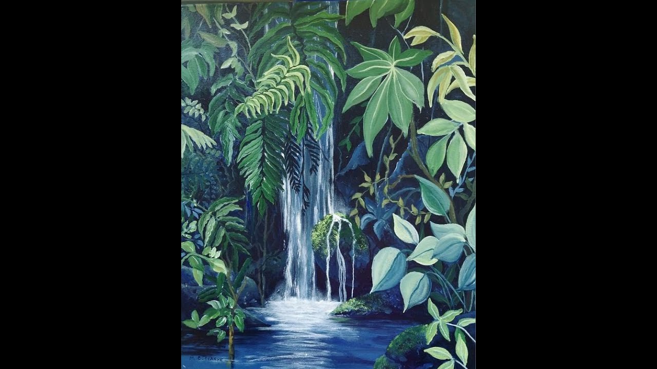 Forest Waterfall By Marilyn Clarke