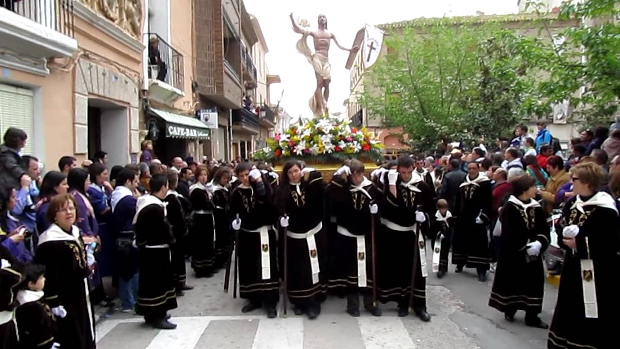Tobarra Baile del Resucitado 2011 en la Plaza. Palomita de Triana