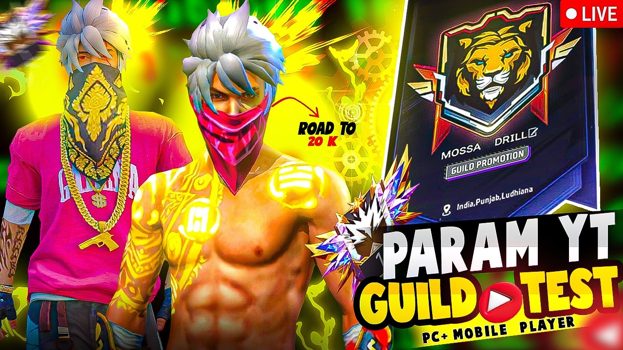FREE FIRE LIVE 😎 1v1 GUILD TEST | TEAM CODE GIVEAWAY | #freefirelive #gyangaming #shortsfeed
